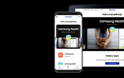 galaxy apps / health marketplace minimal mobile mobile app design ux