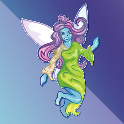 Fairy adobe illustrator creature design fae fairy illustration mythical mythical creature pixie vector