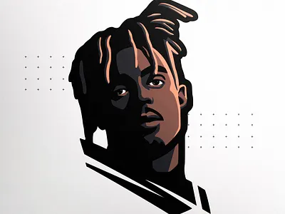 Juice Wrld Tribute Art art branding design esports gaming graphic design icon illustration logo logodesign logos mascot photoshop art rapper sports vector