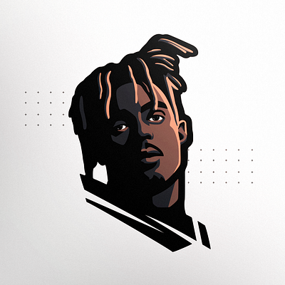 Juice Wrld Tribute Art art branding design esports gaming graphic design icon illustration logo logodesign logos mascot photoshop art rapper sports vector