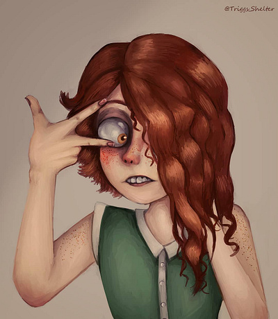 Headshot art artist artwork human icon illustration