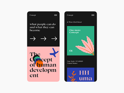 Concept branding colors design illustration interface responsive design typogaphy ui
