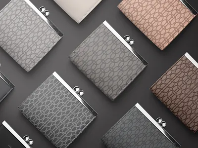 KHATA Pattern design simulation apparel apparel design branding classy clothing elegant fashion identity leather logo lux luxury minimal mockup panter vision pattern pattern art pattern design purse symbol