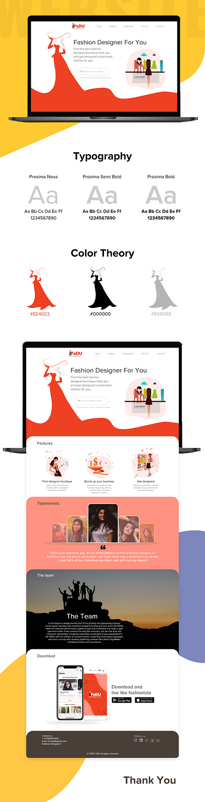 Fashion Designer For You branding graphicdesign interaction design user experience ux user interface design web app design website design