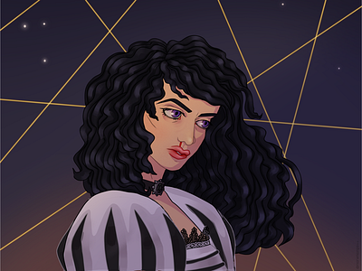 Yennefer of Vengerberg fanart procreate witcher yen