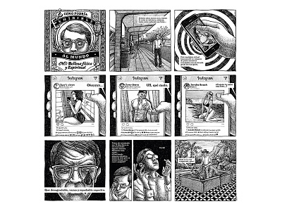 Viñeta 2 characterdesign comicart draw emiliano raspante illustration illustration art ink wash pen art sketch