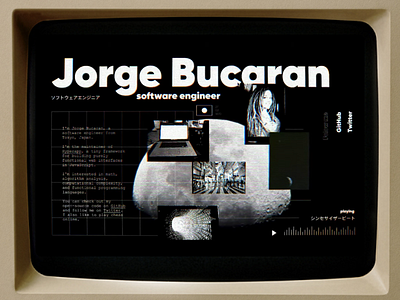 Personal brutalism ms dos personal website ui web website