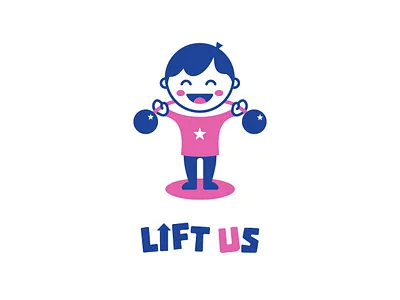 Lift US: Liftweighting for kids arrow blue fun kids lift logo pink star weight young