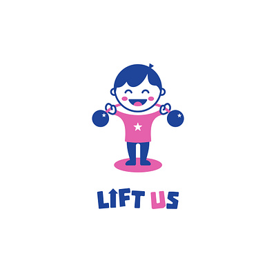 Lift US: Liftweighting for kids arrow blue fun kids lift logo pink star weight young