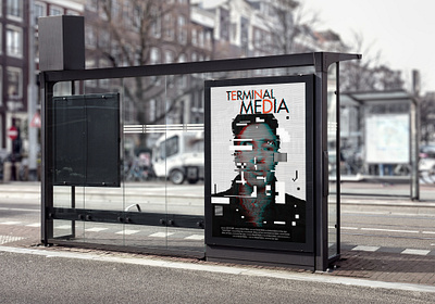 Movie poster Terminal Media branding design typography