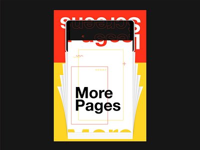 screens & pages a5 balck pages poster poster design screens typography