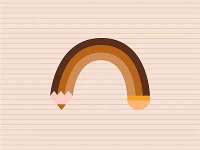 Rainbow adobe illustrator graphic design illustration vector