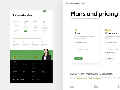 Plans and pricing clean pricing pricing plans targetprocess ui web webdesign website