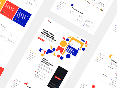 Cube clean colors design landing ui webdesign