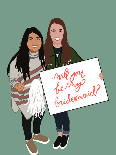 Will you be my bridesmaid? ask
