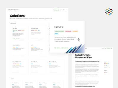 Solutions agile clean kanban targetprocess ui ux web website