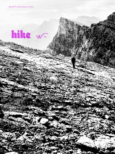 A hiking image set - three for proof of concept brand creative direction design explore hike identity illustration image use launch maps myth online thewayfindercompany typography