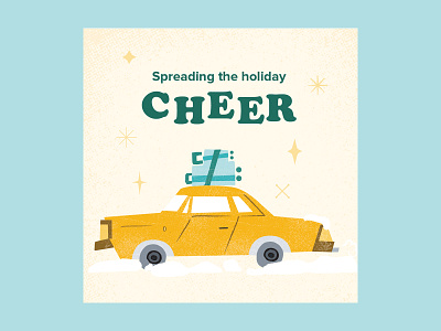 Holiday Illustrations holidays illustration retro taxi travel