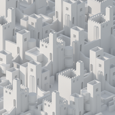 _isometric _city _Clay c4dart cgi cinema4d clayrender isometric isometry