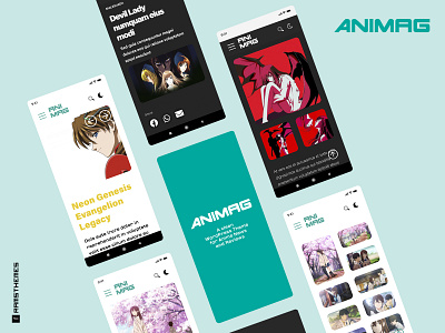 ANIMAG - A clean WordPress Theme for Anime News and Reviews animation anime design editorial design graphic design japan logo minimalistic news newtype otaku typekit typography ui ux web wordpress design wordpress theme