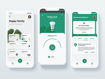 Smart Home App Concept apple clean design clean ui ios iphone minimalism neumorphism skeumorphism smart home smarthome ui