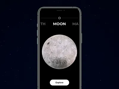 Moonshine App animation exploration mobile app moon sci fi video