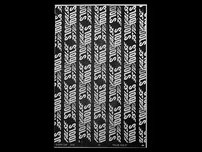 Everyday Poster 3d design experiment grunge illustration metal type art type daily type poster typography