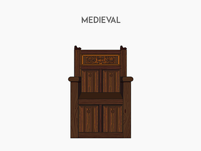 Medieval chair furniture style history