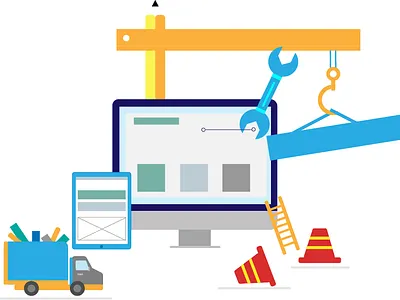 Website Maintenance Vector