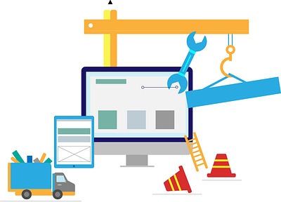 Website Maintenance Vector