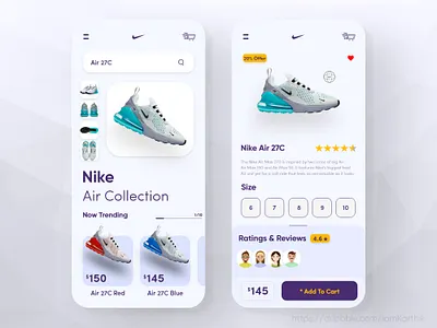 Nike Air 27C branding design icon illustration logo minimal ui ux web website