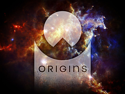 Origins abstract futuristic mystical space