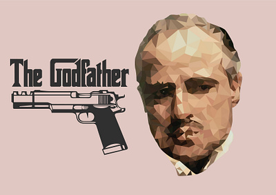 The Godfather adobe adobe illustrator design godfather illustration lowpoly lowpolyart lowpolygon vector vectorart