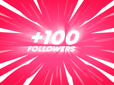 We Level Up! +100 Followers 100 comic creative effect fast followers funny graphic designer growing level up logo designer player playing power powerful speed stripes ultimate videogame