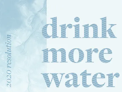 2020 Resolution 2020 resolution typogaphy water weeklywarmup