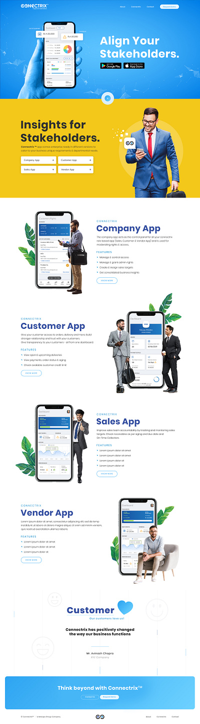 Connectrix App Website Design app branding creative design gradient mobile app typography website