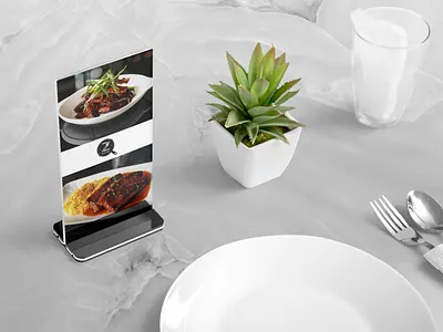 Z Bistro Logo & Table Standee Design bistro brand identity branding elegant food highend logo luxurious marble pan restaurant sophisticated steak