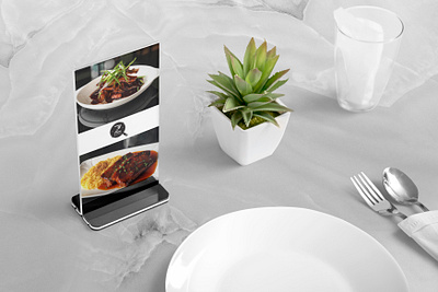 Z Bistro Logo & Table Standee Design bistro brand identity branding elegant food highend logo luxurious marble pan restaurant sophisticated steak