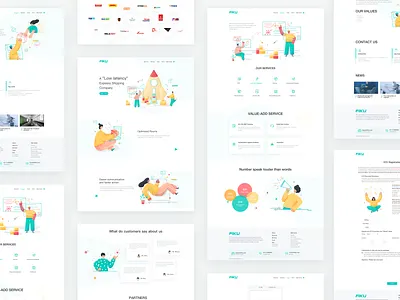 FIKU website design illustration poster product ui website