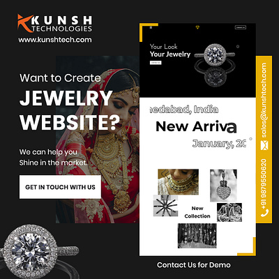 Web Design for Jewelry Website app design appdesign application daily inspiration dribbble mobile app design mobileapp ui design uidesign user experience ux design
