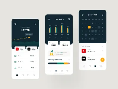 Finance Manager banking calendar dashboard design system e finance finance finance app financial services fintech mobile app overview payment payment method subscription ui ux