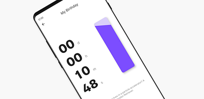 Hourglass for Android - Countdown Clock android android app app countdown events minimal mobile ui ui design