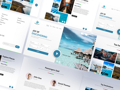 Travel Agency animation app branding design illustration illustrator minimal typography ux website