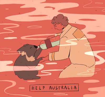 #prayforaustralia animals australia bushfires donate fires help illustration koala