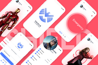 SHIELD android app app design iphone iso ui ux
