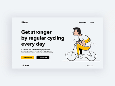 fitme app android app application design fitness fitness app ios landing landing design landing page minimalist ui uidesign uidesigner uidesing uiux ux web webdesign