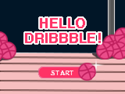 Hello Dribbble! Debut Shot 8 bit 8 bit art debut debut shot debutshot design hello dribbble hellodribbble nintendo pixel art pixel art pixelart video game