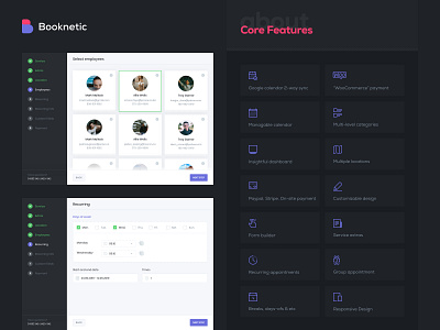 Booknetic - Appointment Booking system appointment azerbaijan baku booking booking system employees features interface recurring steps ui ui design userexperience userexperiencedesign ux wordpress wordpress plugin