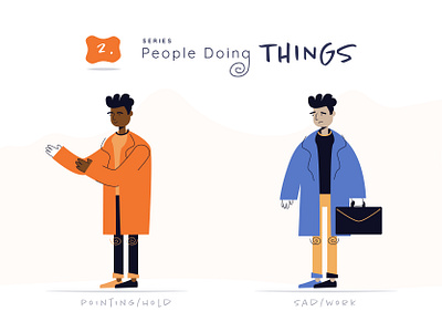 2. People Doing Things - Series activities animation app branding briefcase character design cool design guy icons illustration man people people icons poses ui ux vector website work