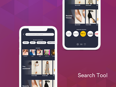 Search for Fashion App animation design e commerce fashion illustration minimal ui ux ux design vector